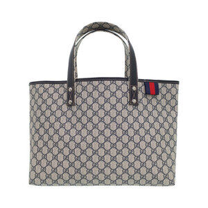 Gucci GG Plus Monogram Signature Web Loop Tote navy Beige Blue